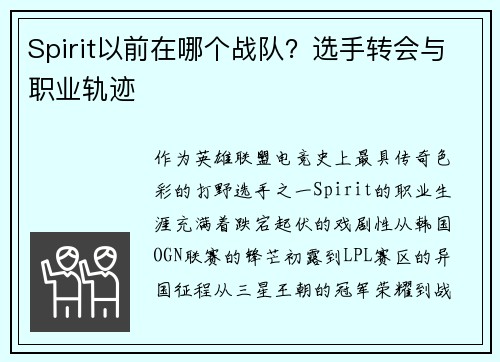 /uploads/images/20250721/spirit-yi-qian-zai-nei-ge-zhan-dui-xuan-shou-zhuan-hui-yu-zhi-ye-gui-ji.webp